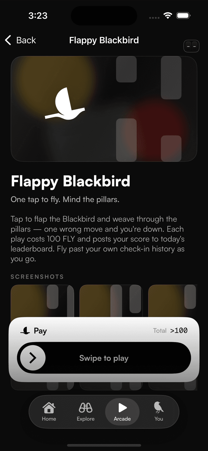 Flytown Arcade — Flappy Blackbird