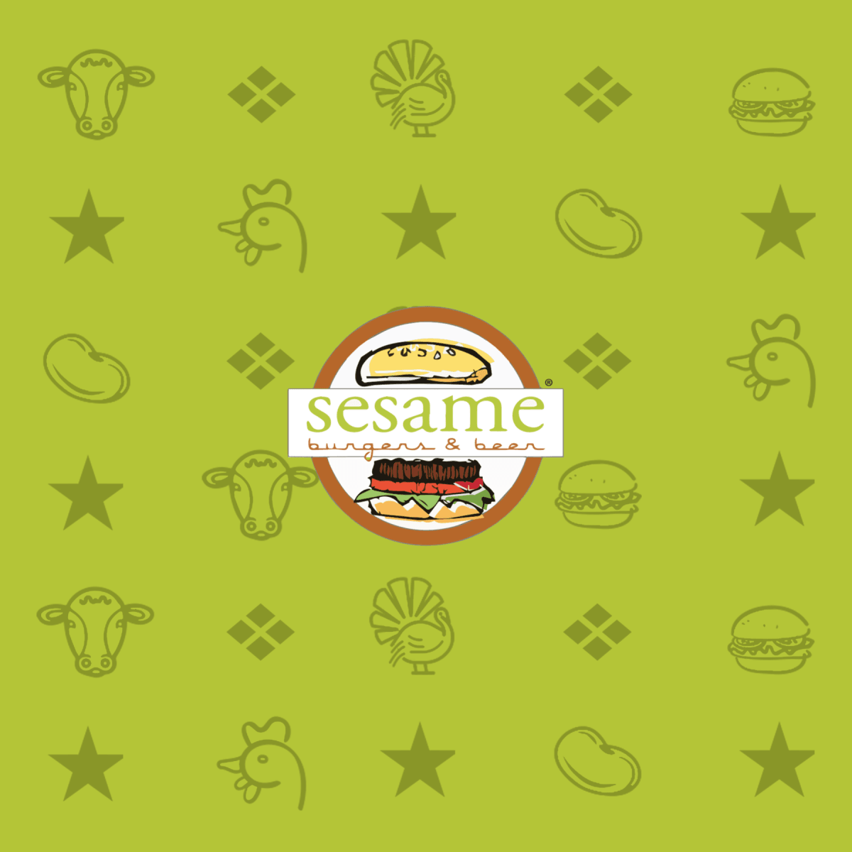 Sesame Burgers and Beer logo