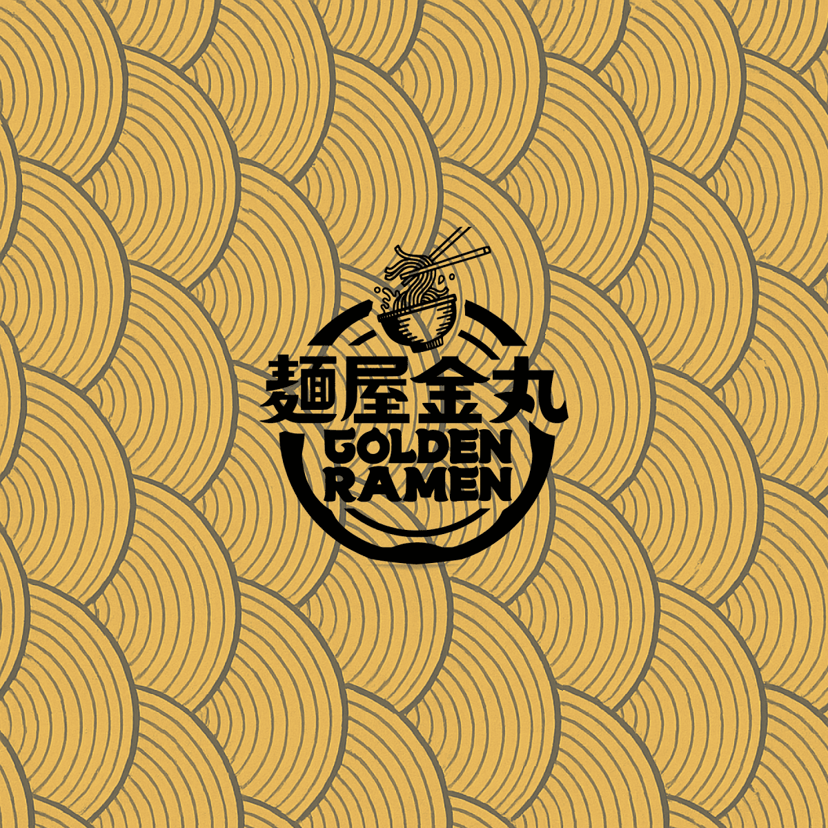 Menya Kanemaru Golden Ramen logo