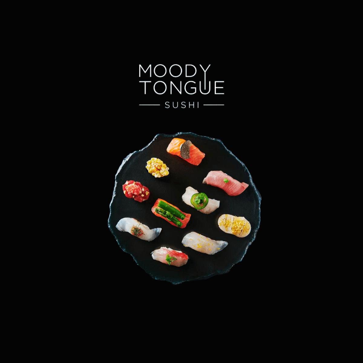 Moody Tongue Sushi logo
