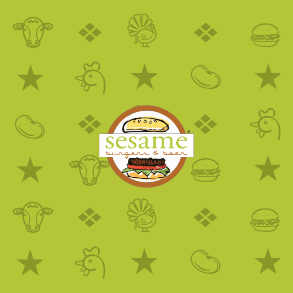 Sesame Burgers and Beer logo