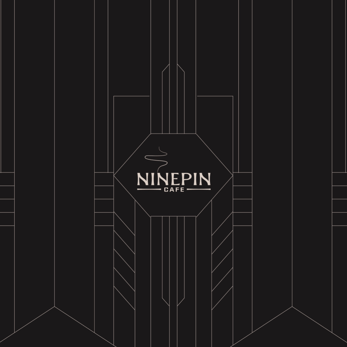Ninepin Cafe logo