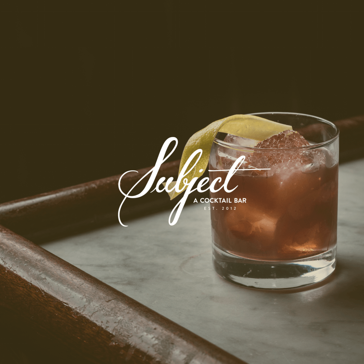 Subject: A Cocktail Bar logo