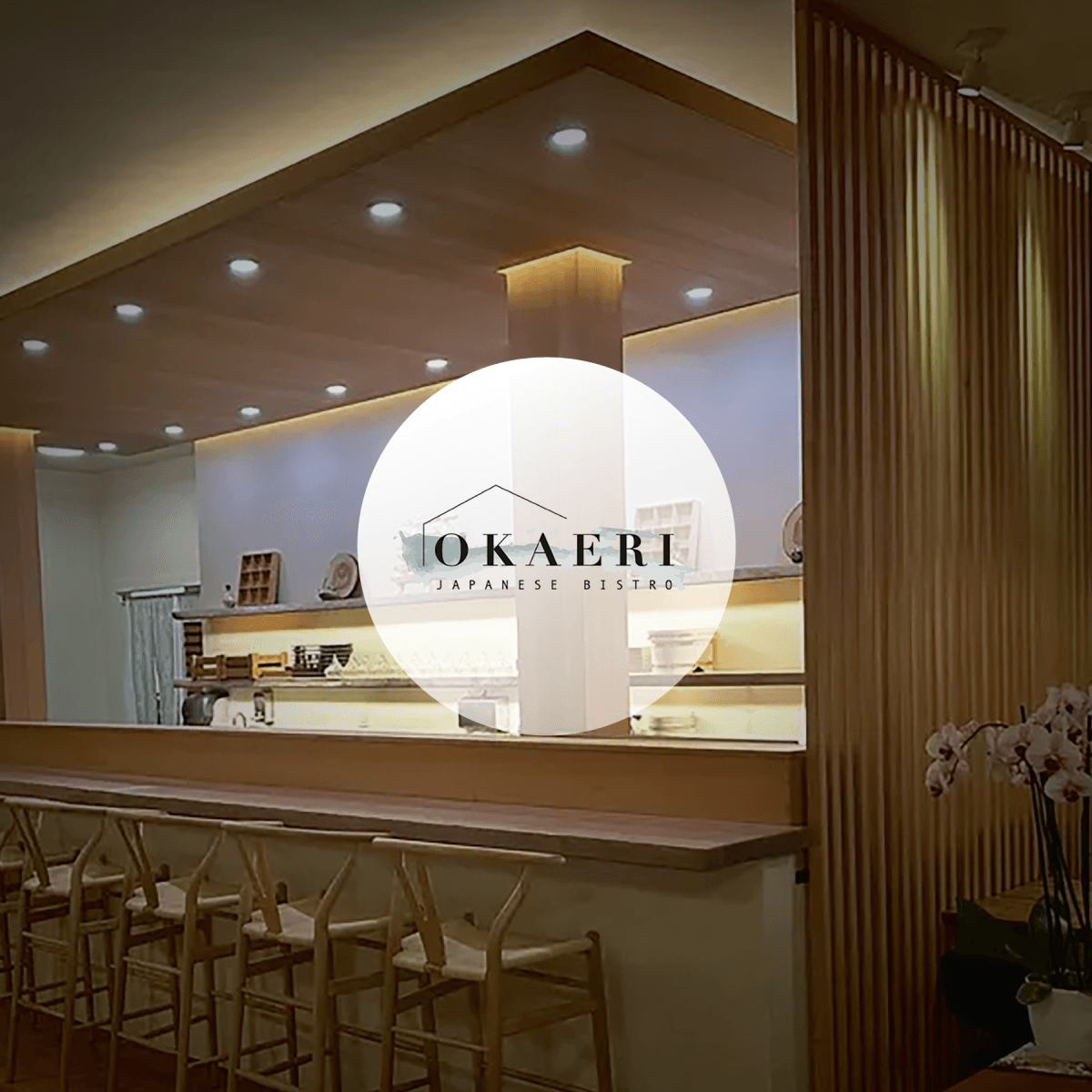 Okaeri Japanese Bistro logo